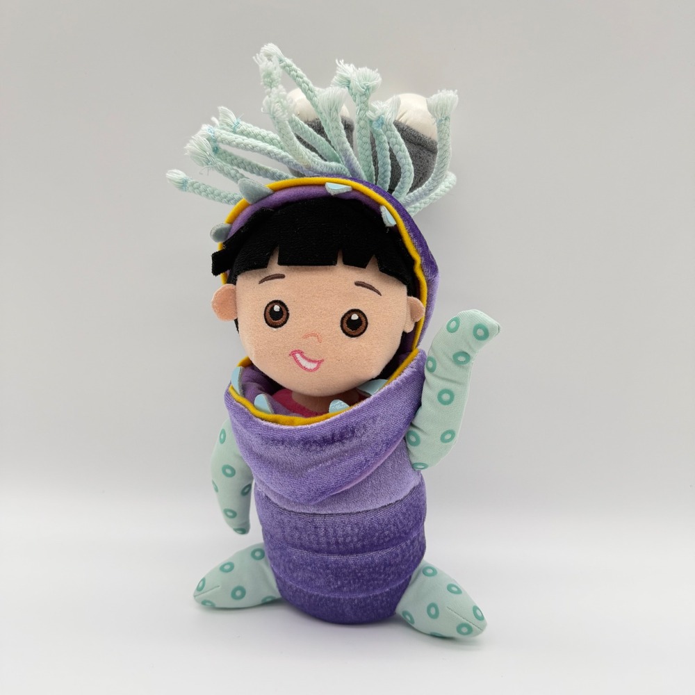 Disney Pixar Monsters Inc Boo in Monster Costume Plush Stuffed Doll 10 Inch